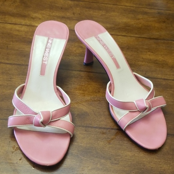 nine west pink sandals